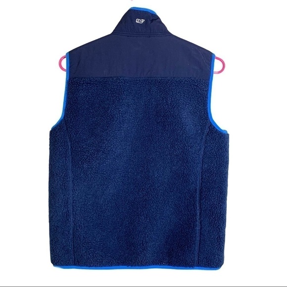 Vineyard Vines Boy’s Sherpa Fleece Lined Vest Large - Picture 6 of 12